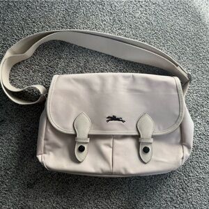 Longchamp Le Pilage messenger crossbody leather /canvas/weebbing